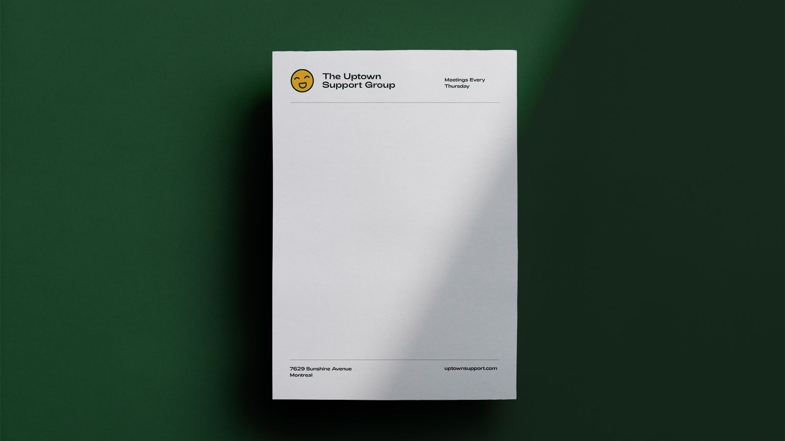 Papier à en-tête d'entreprise imprimé à Montréal par First Press